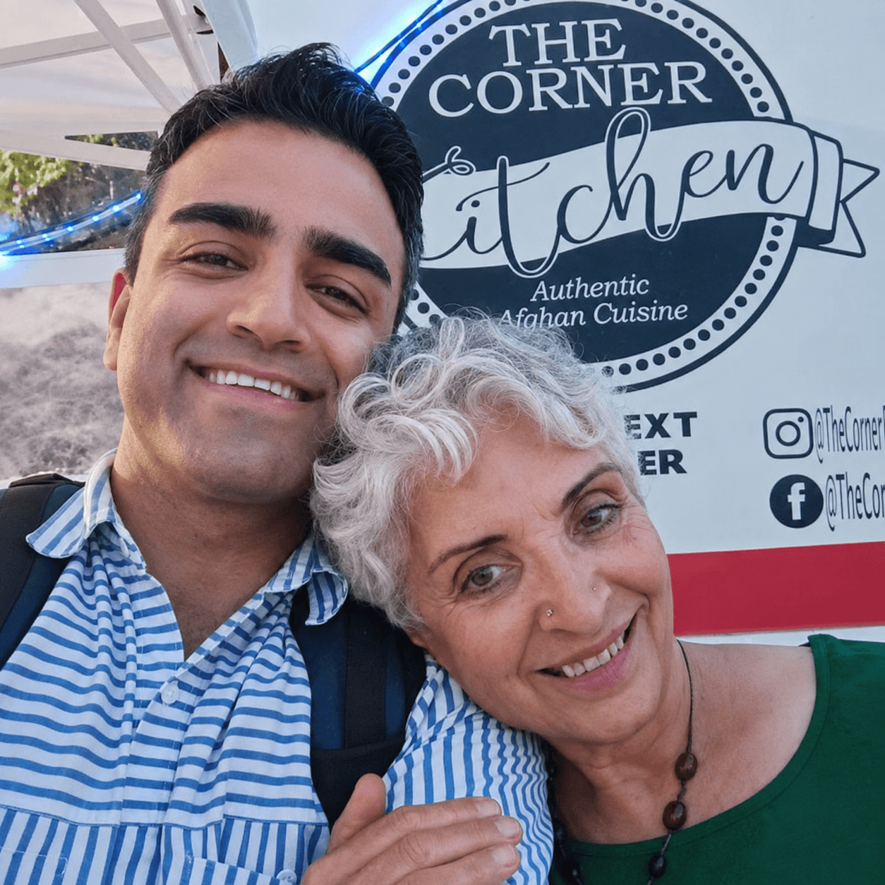 Family behind The Corner Kitchen